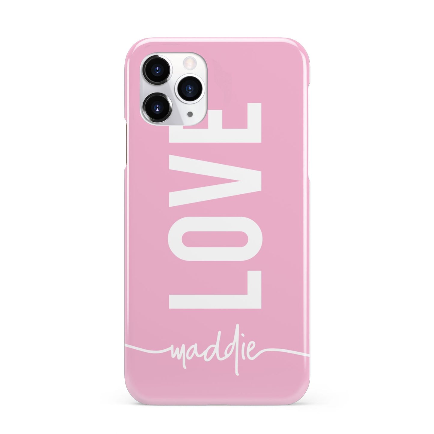 Personalised Love See Through Name iPhone 11 Pro 3D Snap Case