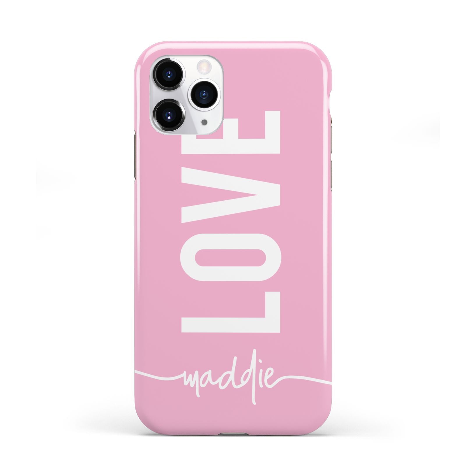 Personalised Love See Through Name iPhone 11 Pro 3D Tough Case