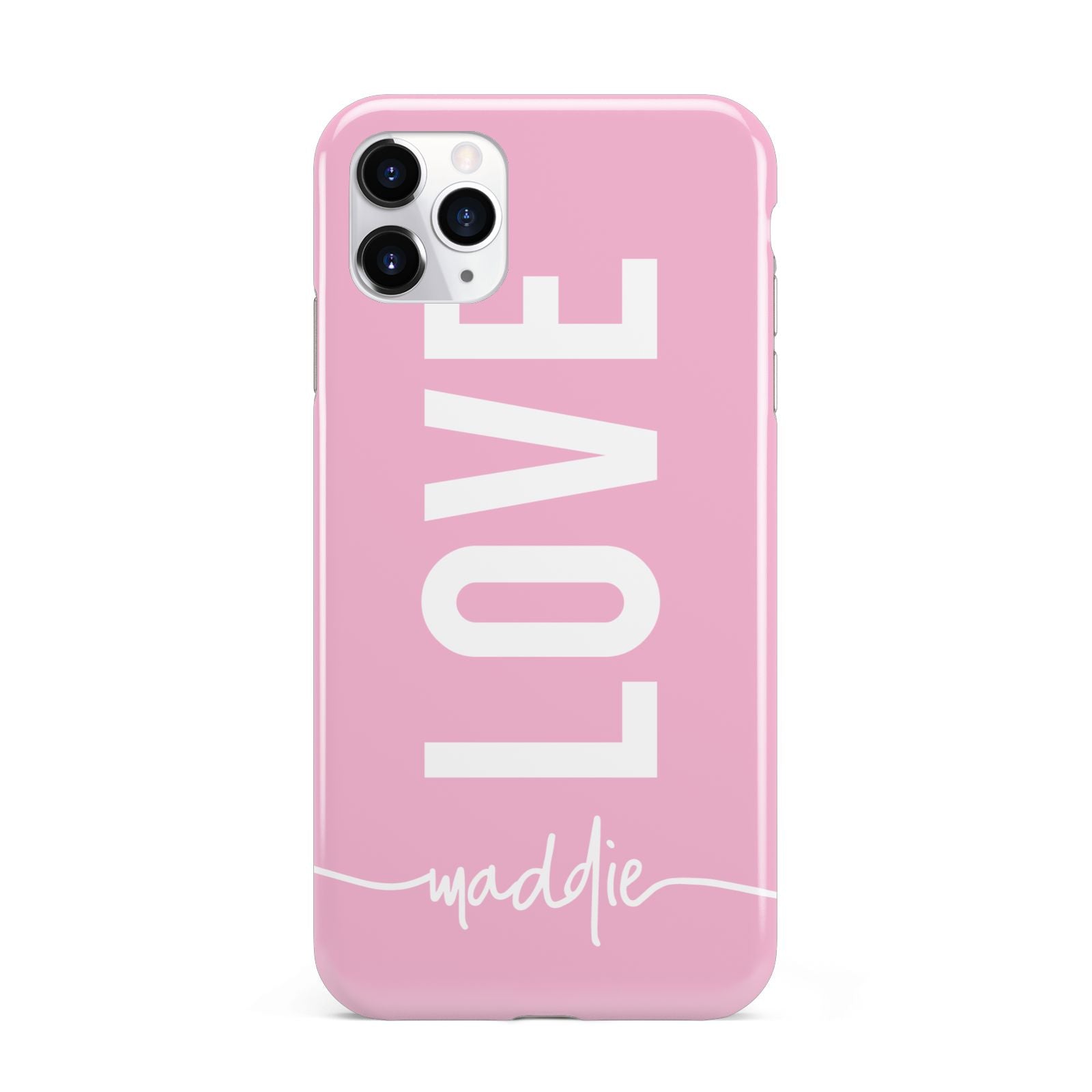 Personalised Love See Through Name iPhone 11 Pro Max 3D Tough Case