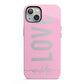 Personalised Love See Through Name iPhone 13 Full Wrap 3D Tough Case