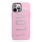 Personalised Love See Through Name iPhone 13 Pro Max Full Wrap 3D Tough Case