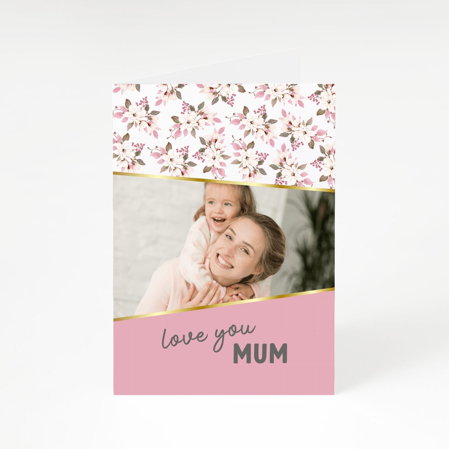 Personalised Love You Mum A5 Greetings Card