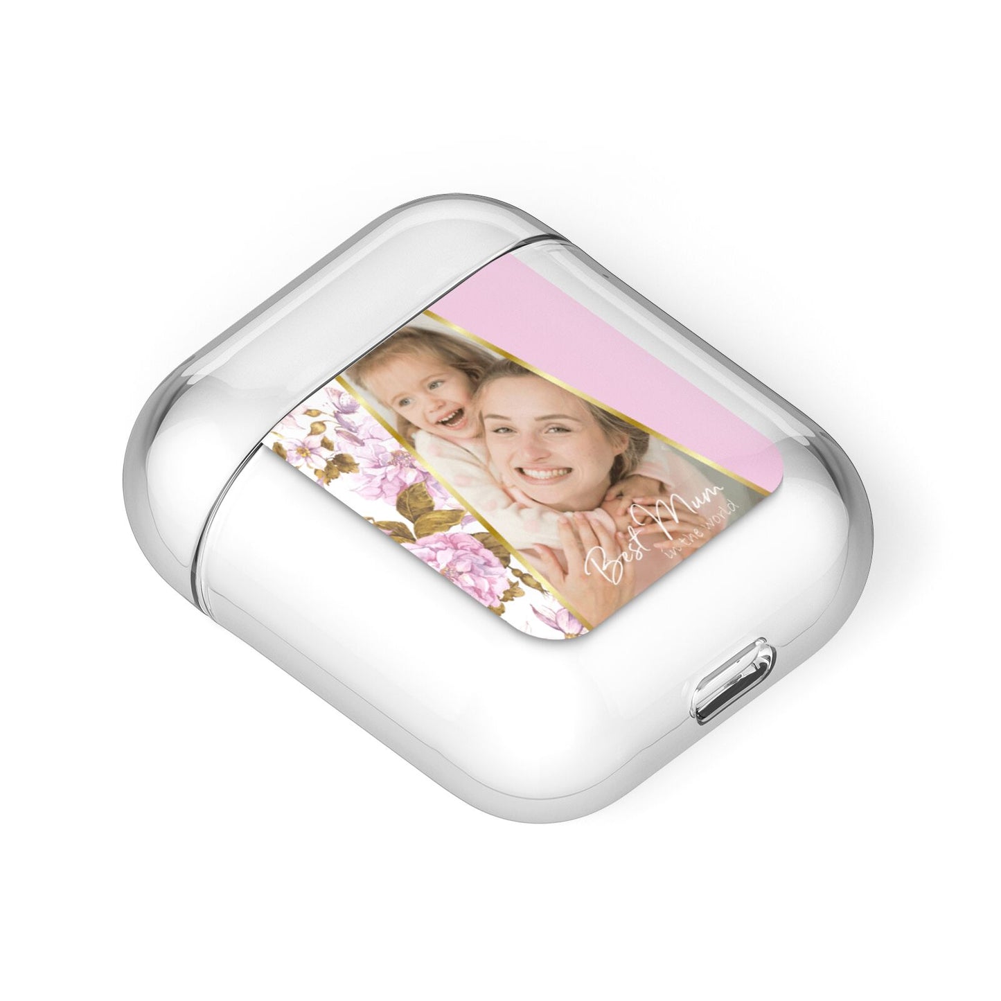 Personalised Love You Mum AirPods Case Laid Flat