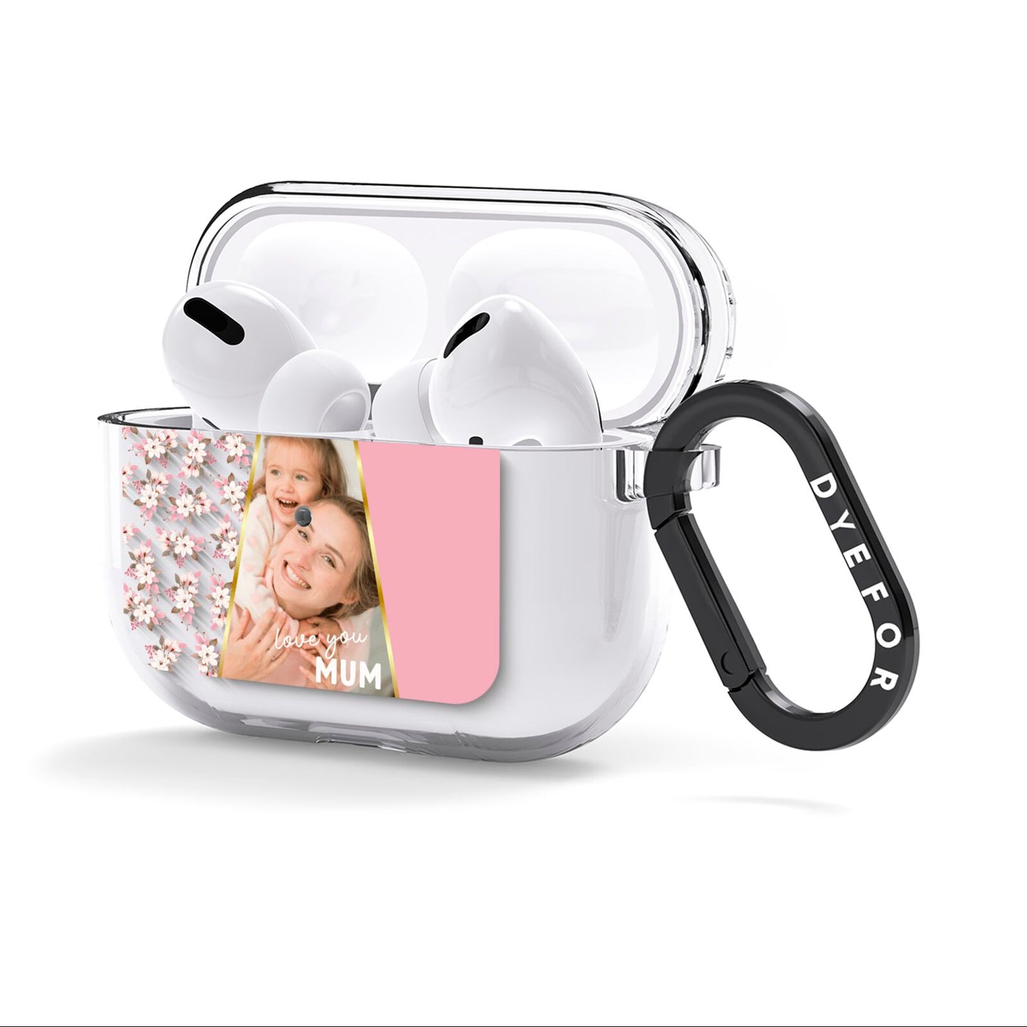 Personalised Love You Mum AirPods Clear Case 3rd Gen Side Image