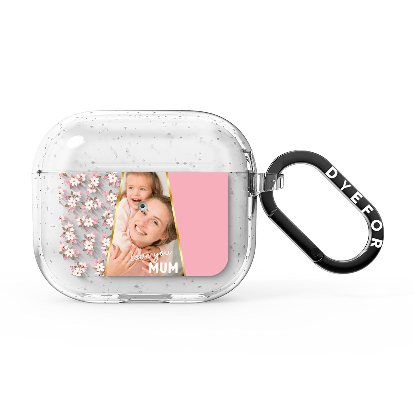 Personalised Love You Mum AirPods Glitter Case 3rd Gen