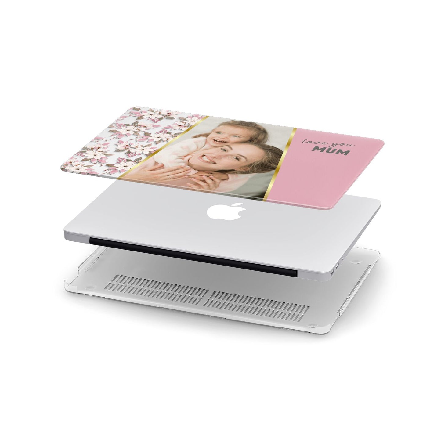 Personalised Love You Mum Apple MacBook Case in Detail