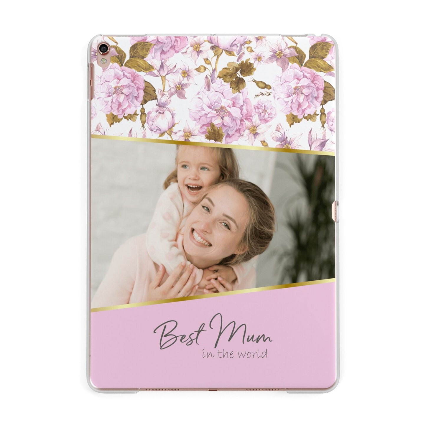 Personalised Love You Mum Apple iPad Rose Gold Case
