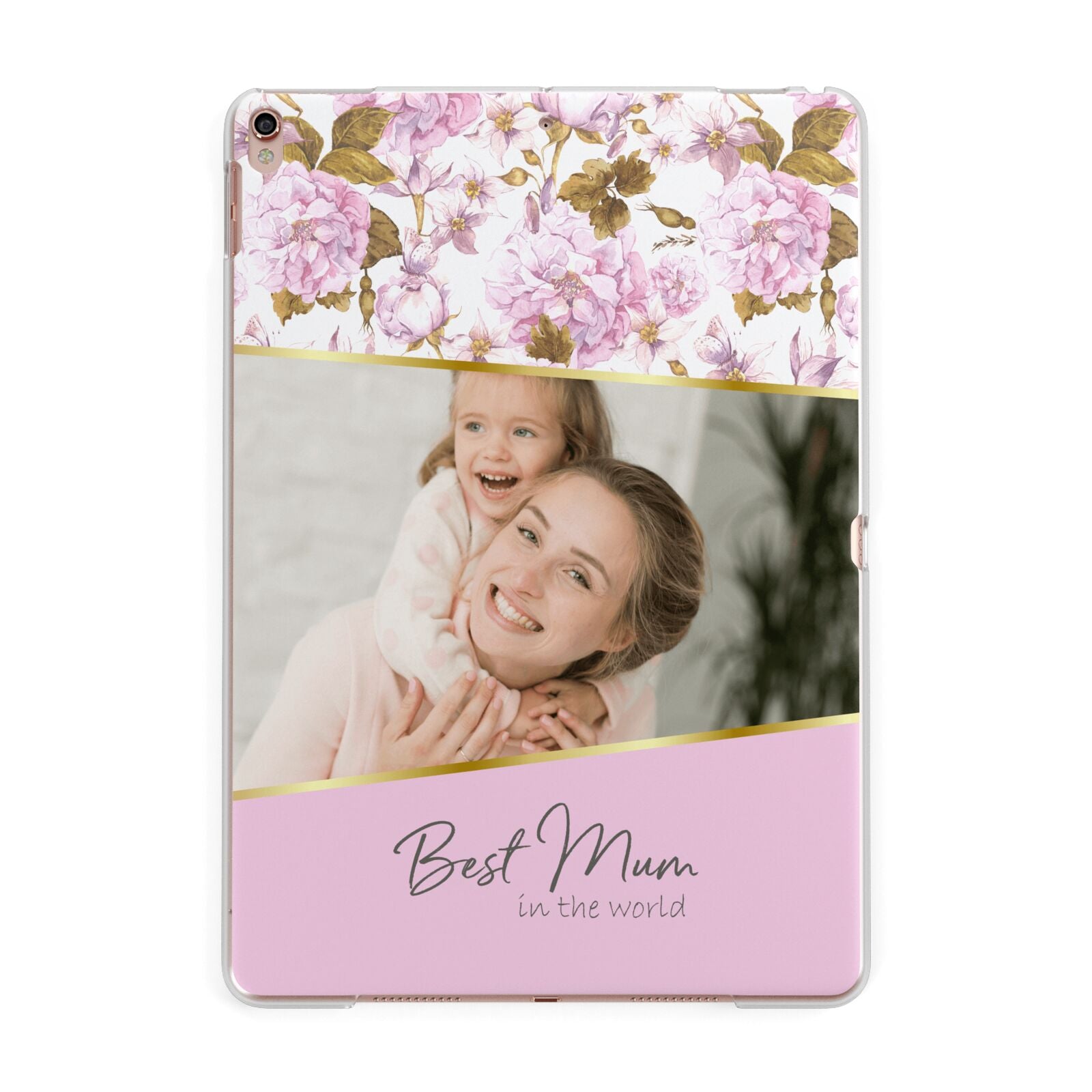 Personalised Love You Mum Apple iPad Rose Gold Case