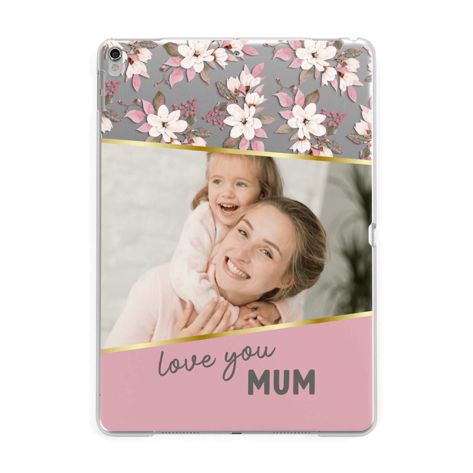 Personalised Love You Mum Apple iPad Silver Case
