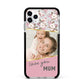 Personalised Love You Mum Apple iPhone 11 Pro Max in Silver with Black Impact Case