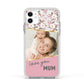 Personalised Love You Mum Apple iPhone 11 in White with White Impact Case