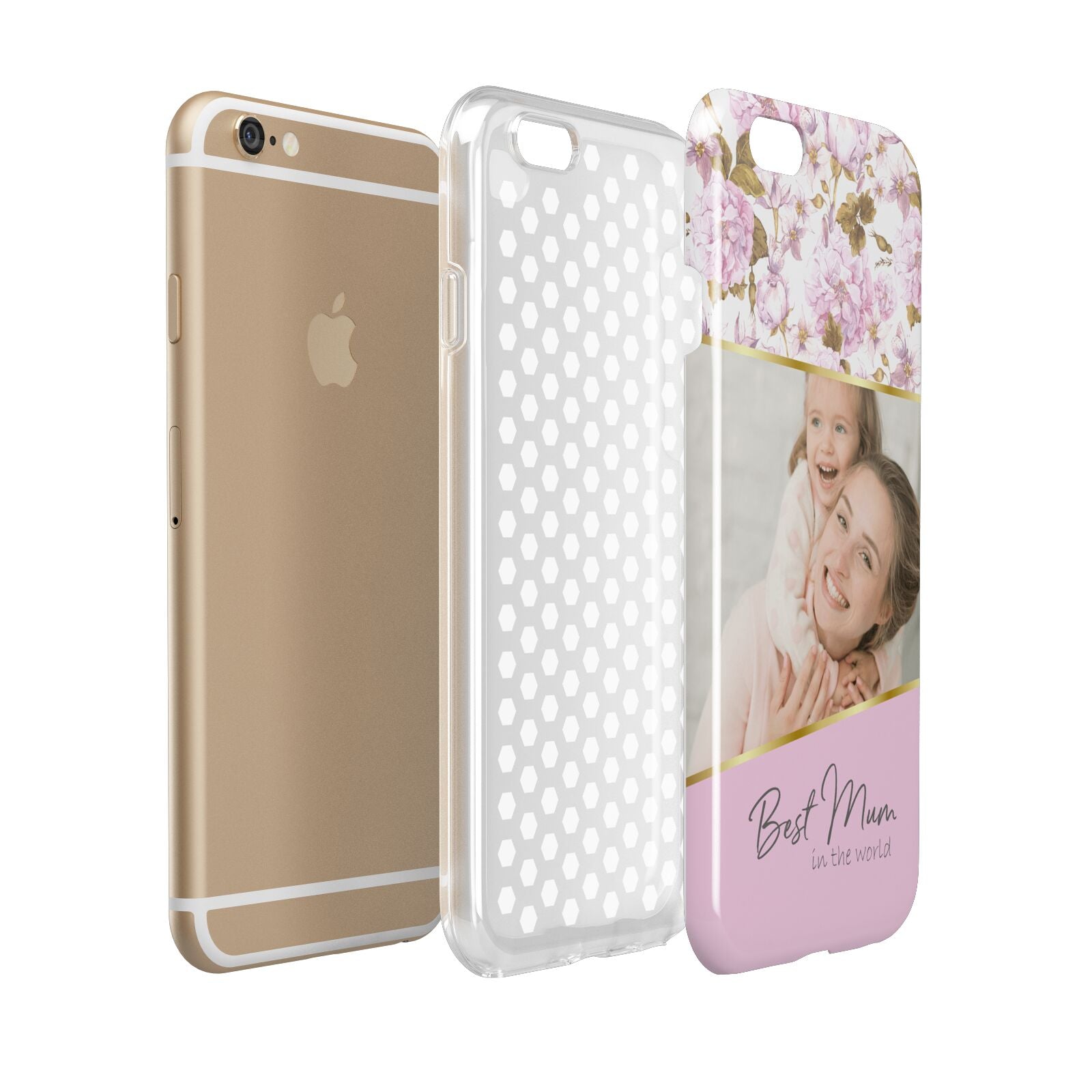 Personalised Love You Mum Apple iPhone 6 3D Tough Case Expanded view