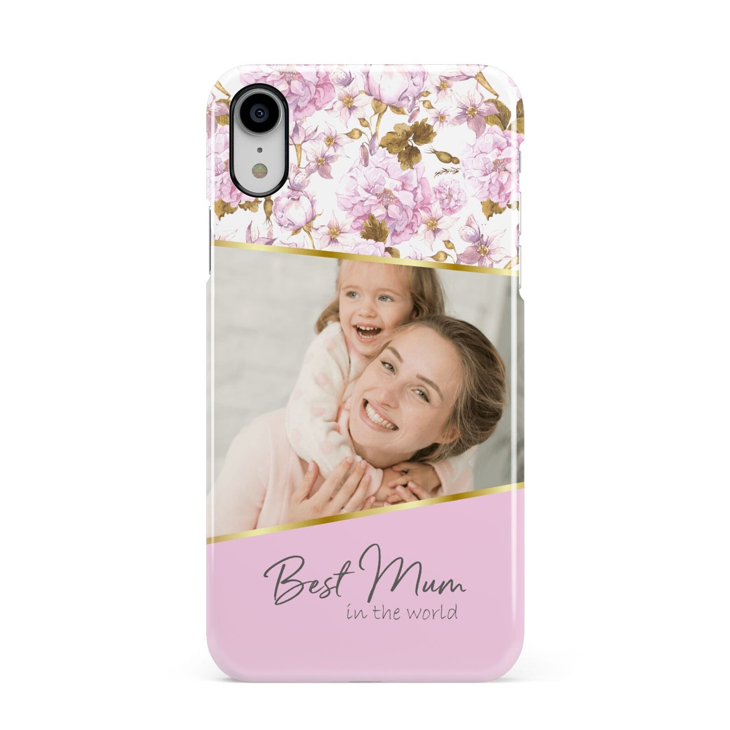 Personalised Love You Mum Apple iPhone XR White 3D Snap Case