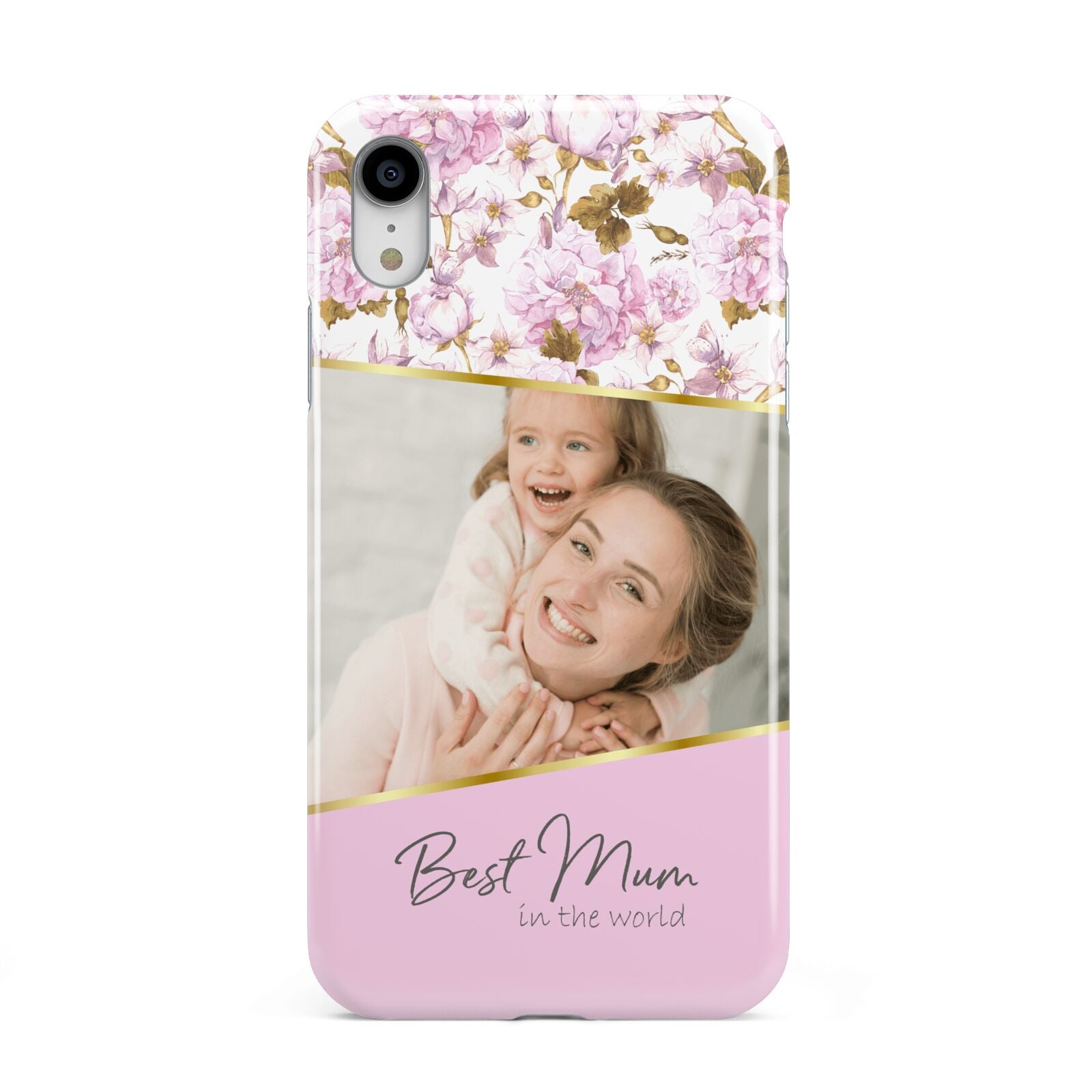 Personalised Love You Mum Apple iPhone XR White 3D Tough Case