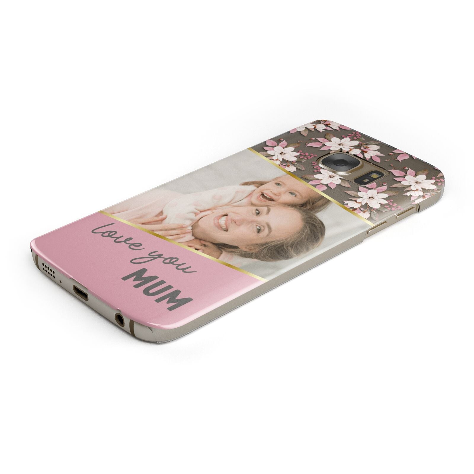 Personalised Love You Mum Samsung Galaxy Case Bottom Cutout
