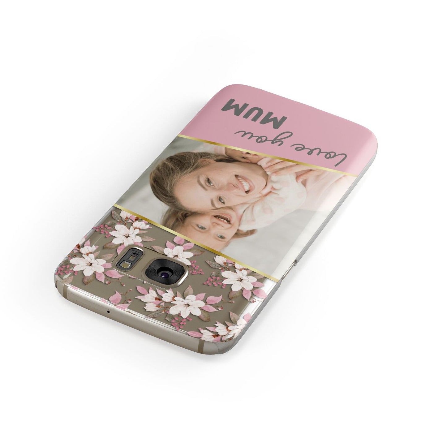 Personalised Love You Mum Samsung Galaxy Case Front Close Up