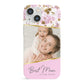 Personalised Love You Mum iPhone 13 Mini Full Wrap 3D Snap Case