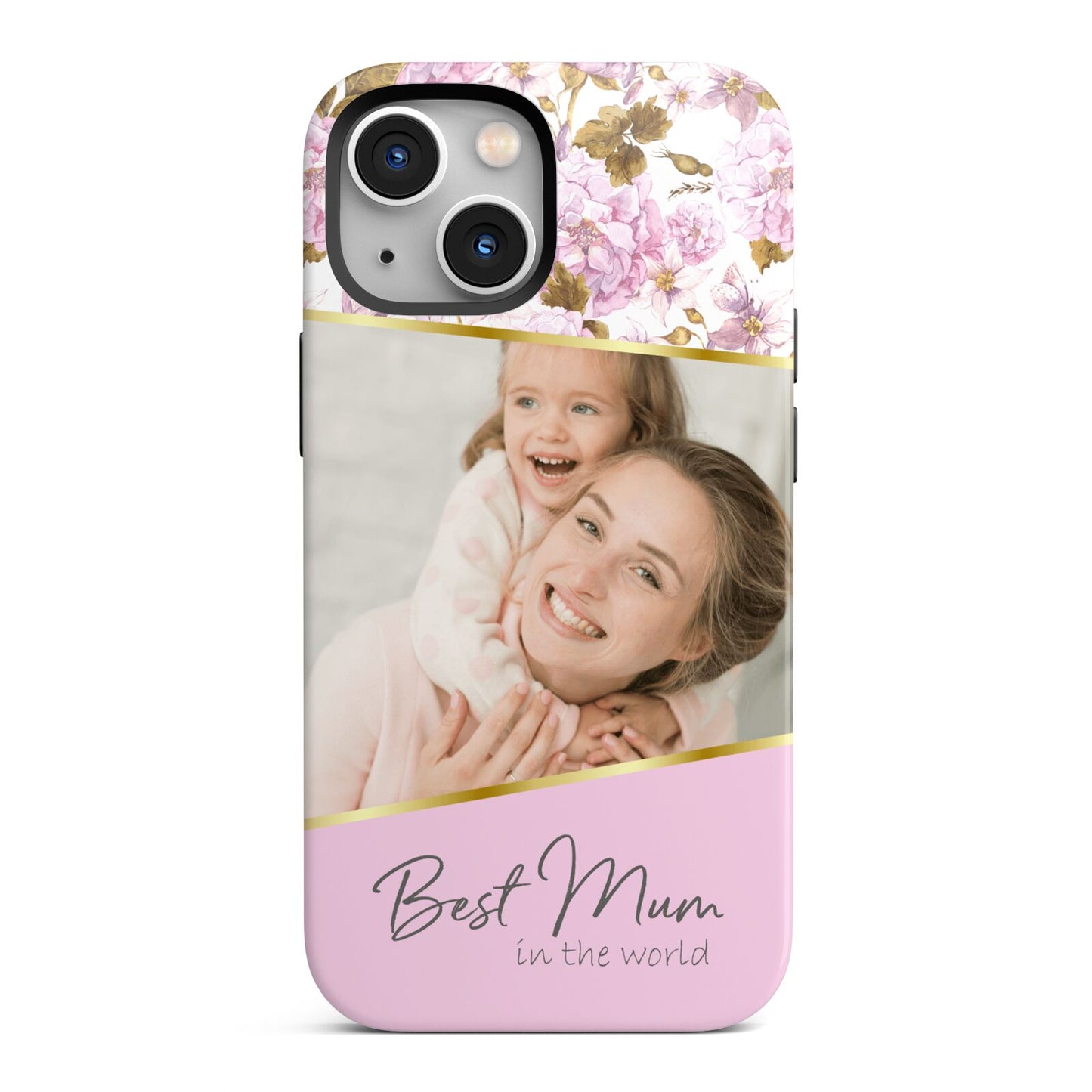 Personalised Love You Mum iPhone 13 Mini Full Wrap 3D Tough Case