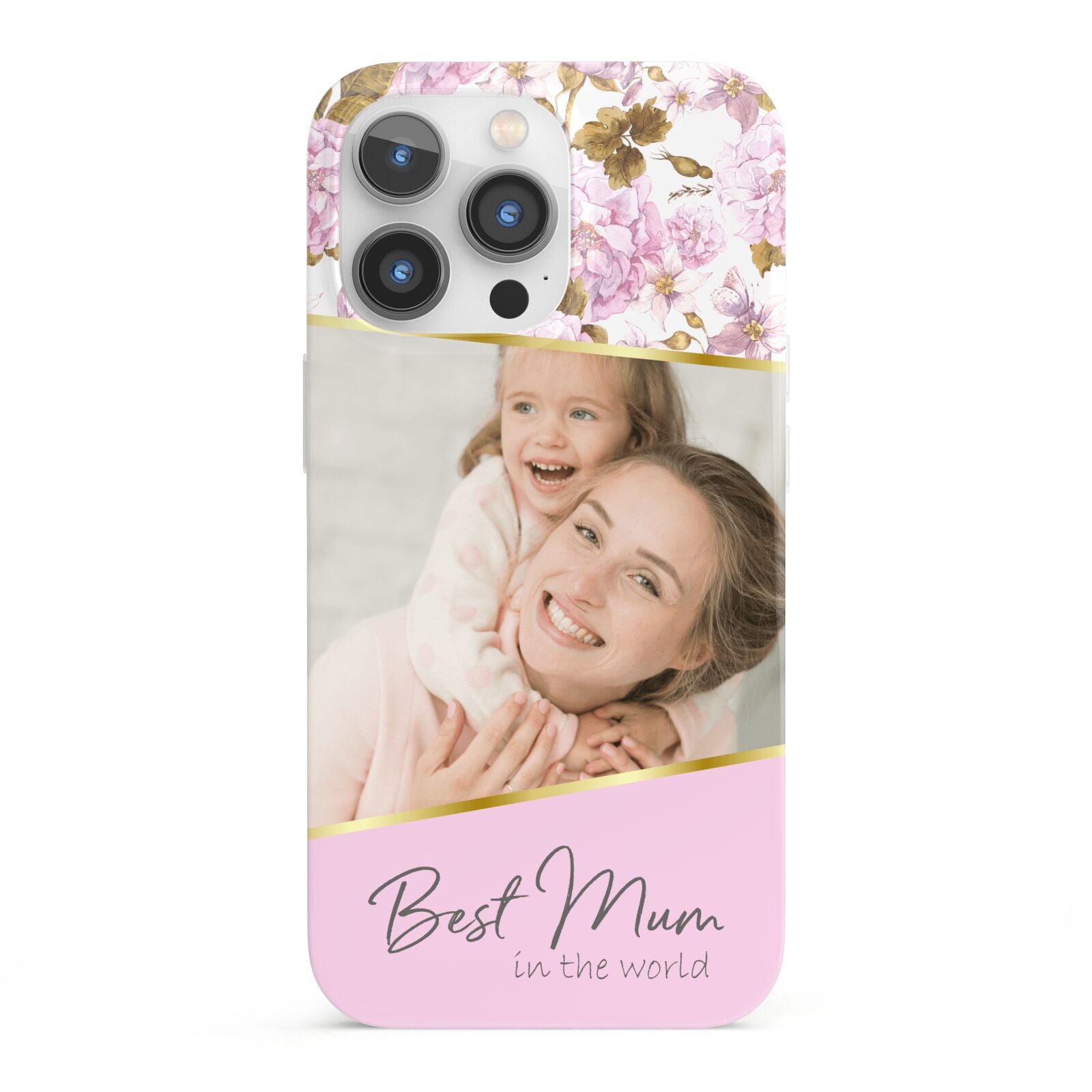 Personalised Love You Mum iPhone 13 Pro Full Wrap 3D Snap Case