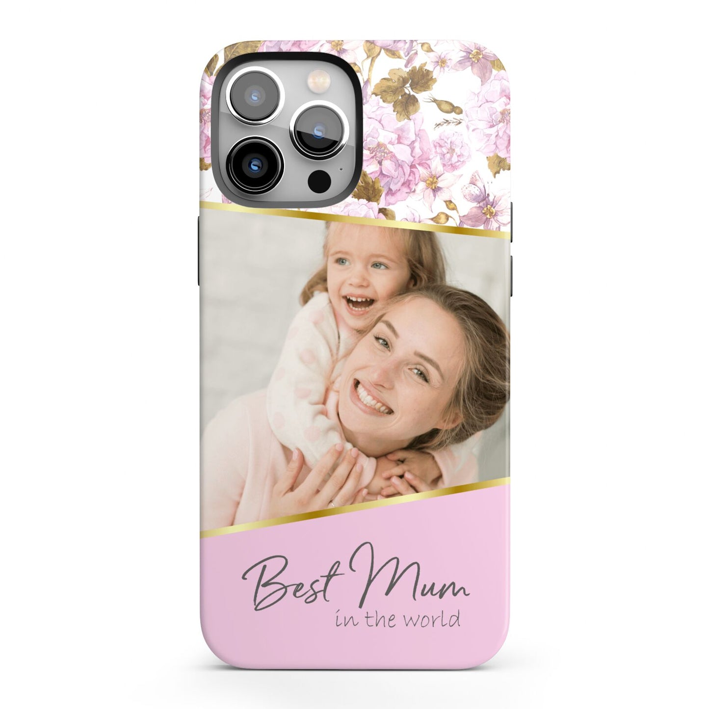 Personalised Love You Mum iPhone 13 Pro Max Full Wrap 3D Tough Case