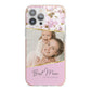 Personalised Love You Mum iPhone 13 Pro Max TPU Impact Case with Pink Edges