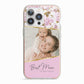 Personalised Love You Mum iPhone 13 Pro TPU Impact Case with Pink Edges