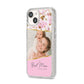 Personalised Love You Mum iPhone 14 Glitter Tough Case Starlight Angled Image