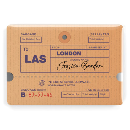 Personalised Luggage Tag Apple MacBook Case