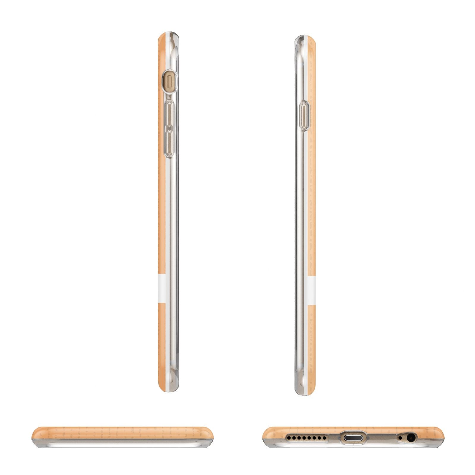 Personalised Luggage Tag Apple iPhone 6 Plus 3D Wrap Tough Case Alternative Image Angles