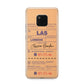 Personalised Luggage Tag Huawei Mate 20 Pro Phone Case