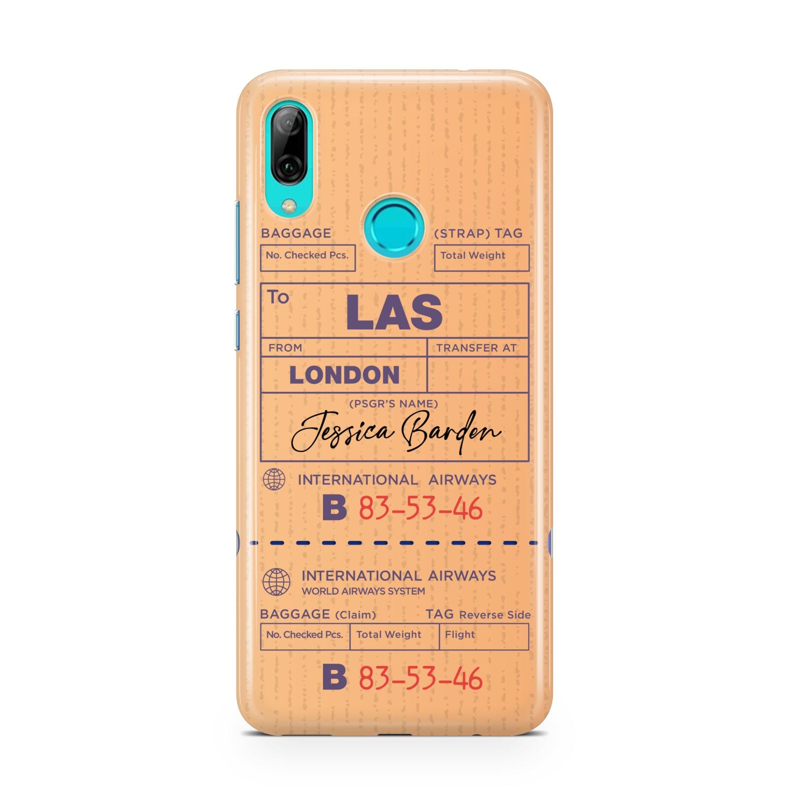 Personalised Luggage Tag Huawei P Smart 2019 Case