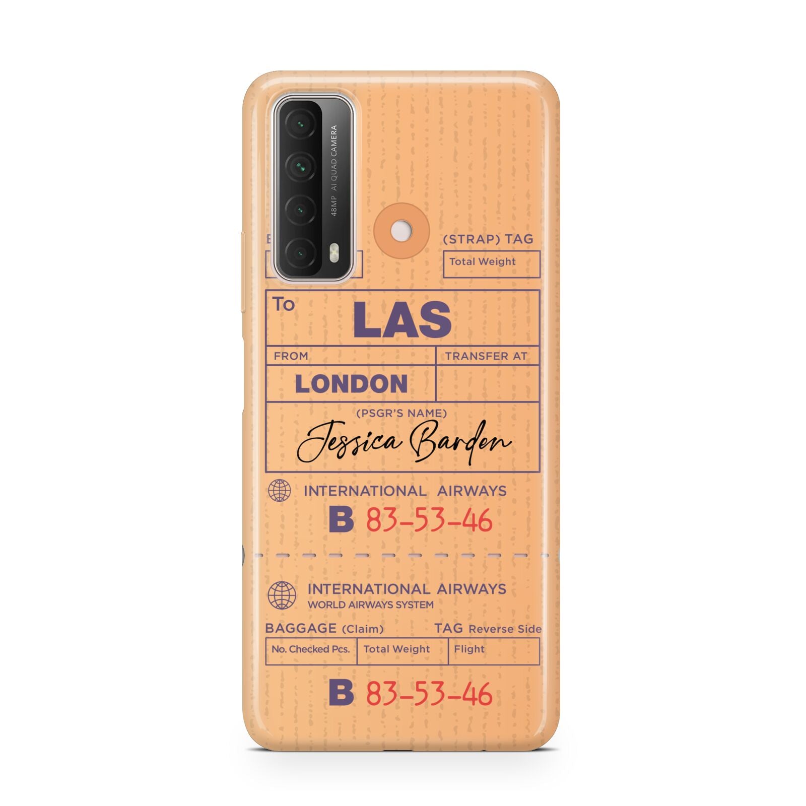 Personalised Luggage Tag Huawei P Smart 2021