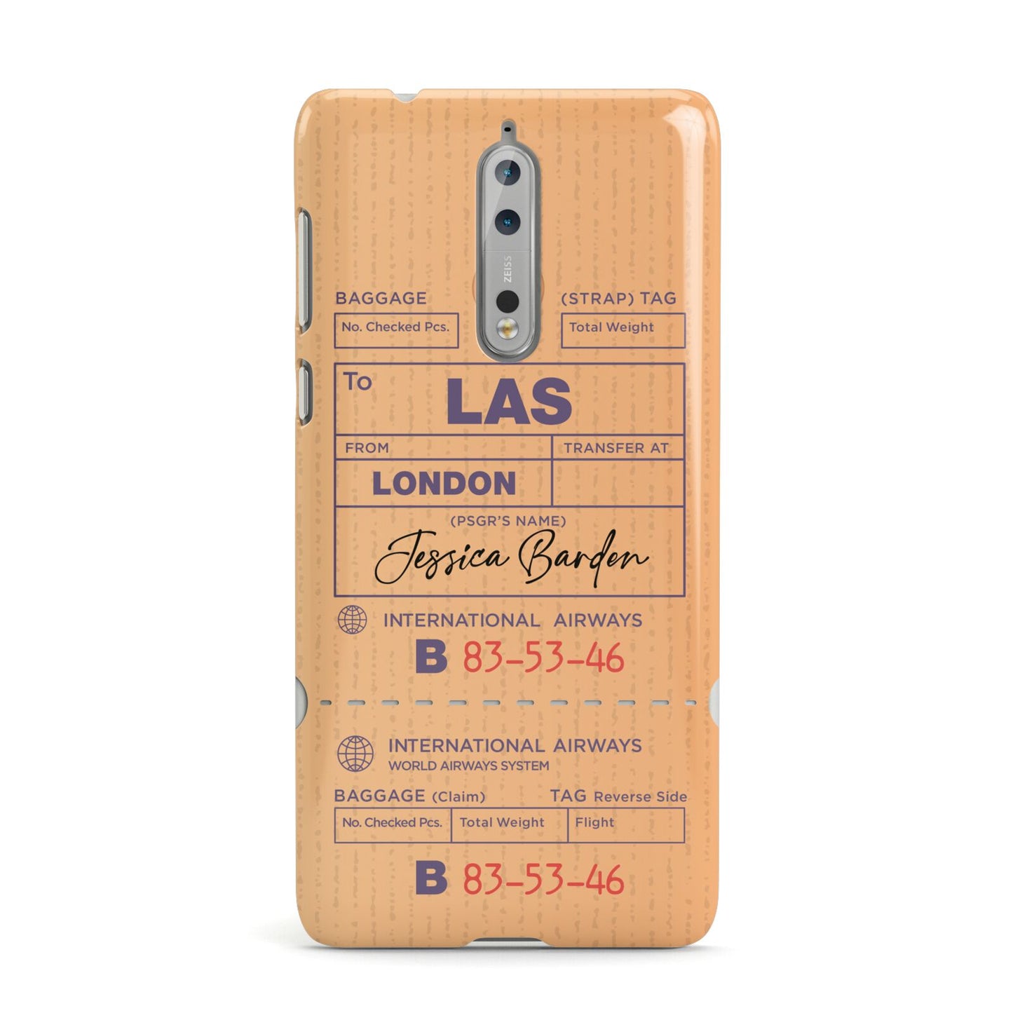 Personalised Luggage Tag Nokia Case