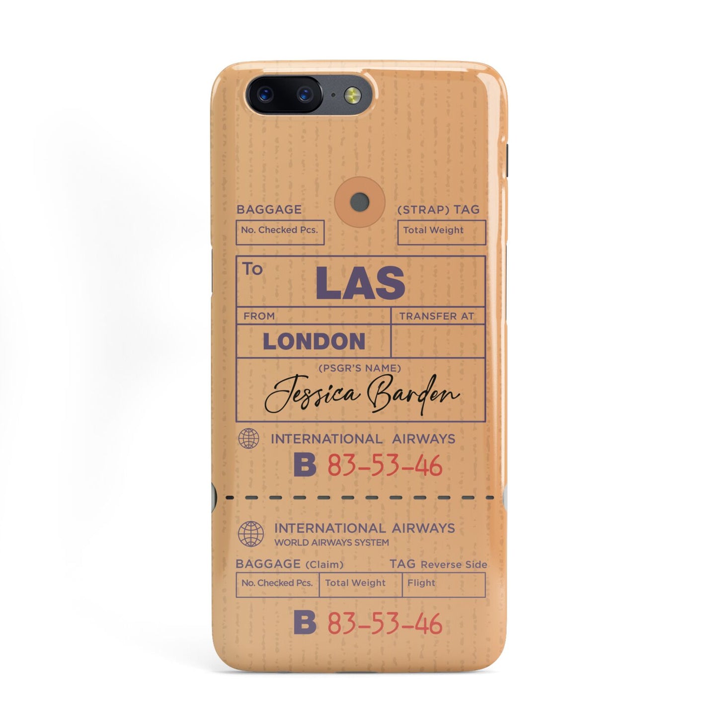 Personalised Luggage Tag OnePlus Case