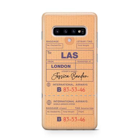 Personalised Luggage Tag Protective Samsung Galaxy Case