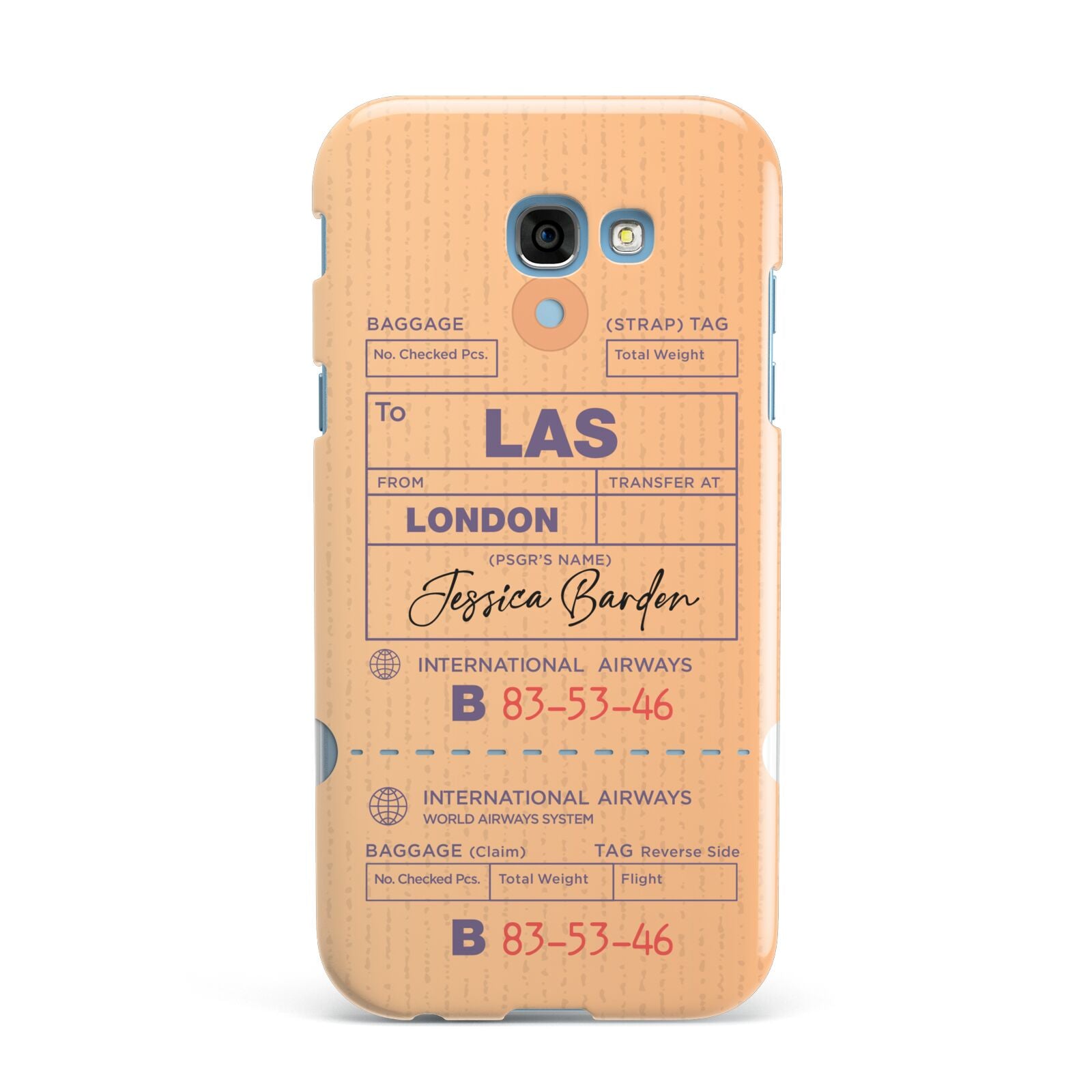 Personalised Luggage Tag Samsung Galaxy A7 2017 Case