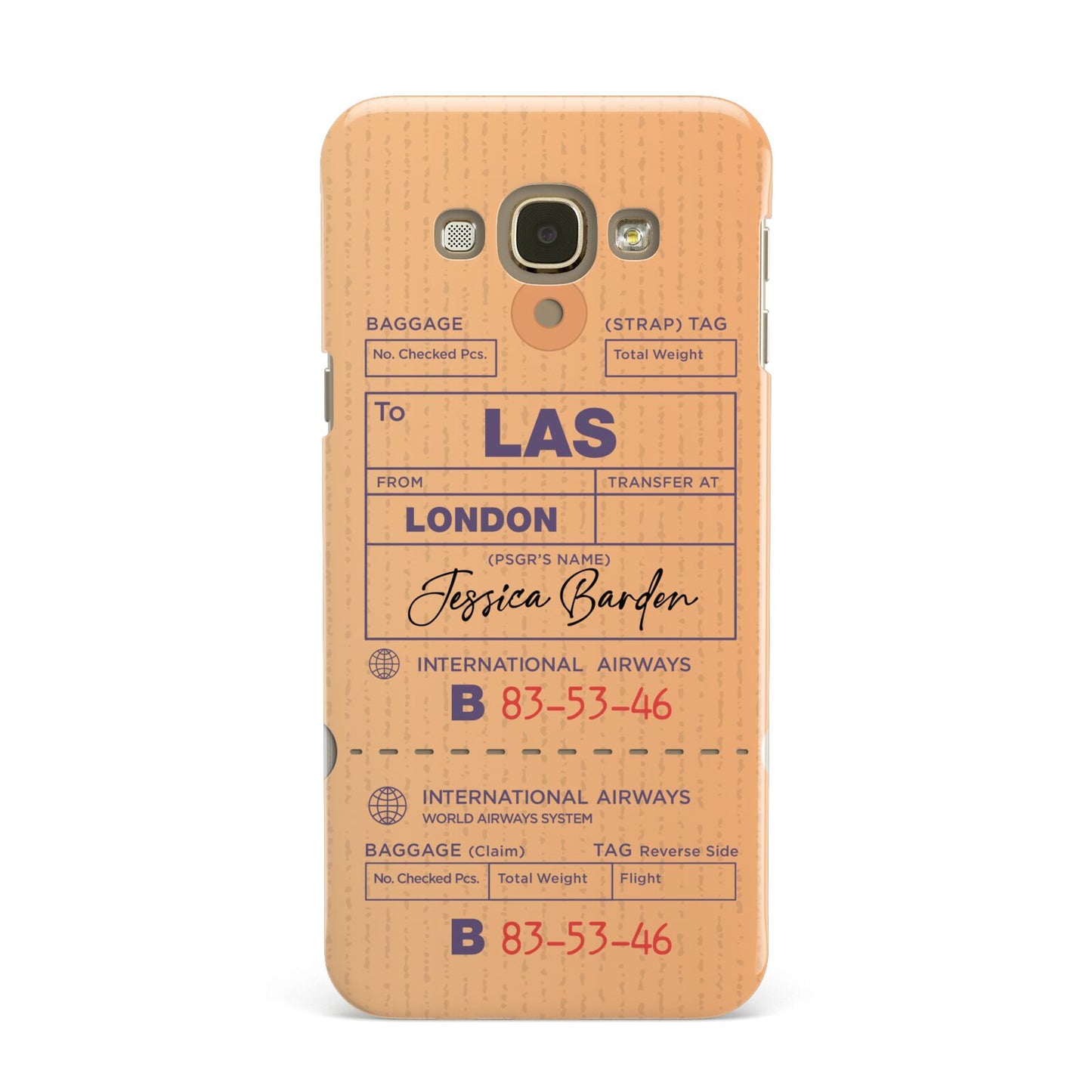 Personalised Luggage Tag Samsung Galaxy A8 Case