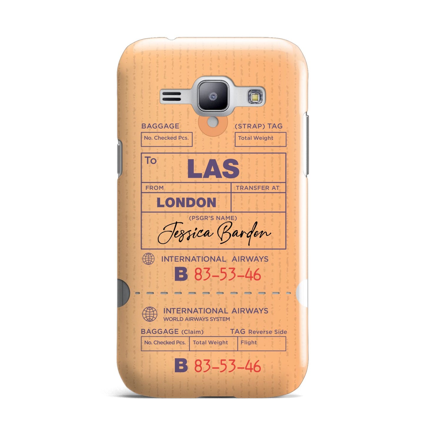 Personalised Luggage Tag Samsung Galaxy J1 2015 Case