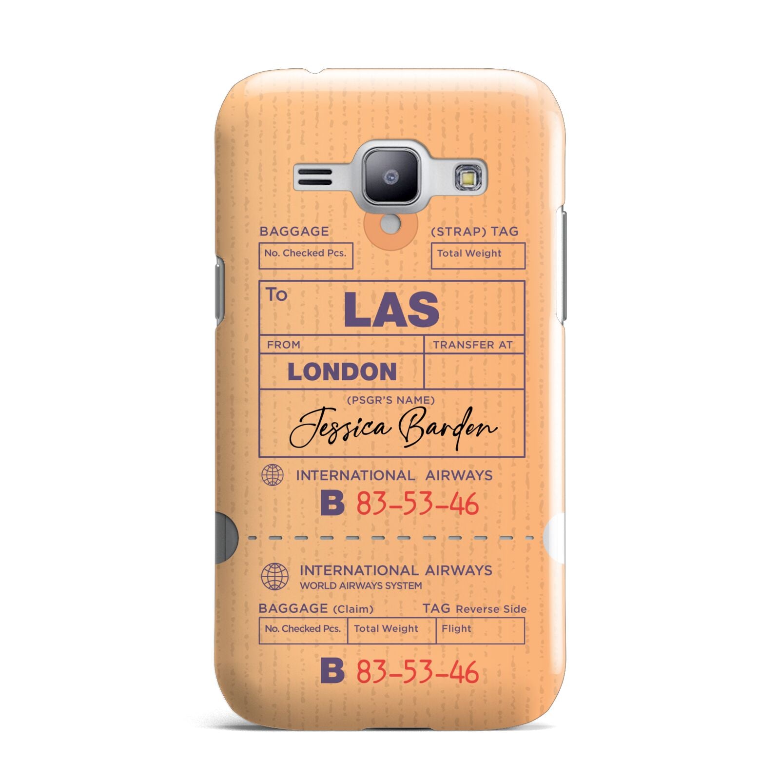 Personalised Luggage Tag Samsung Galaxy J1 2015 Case