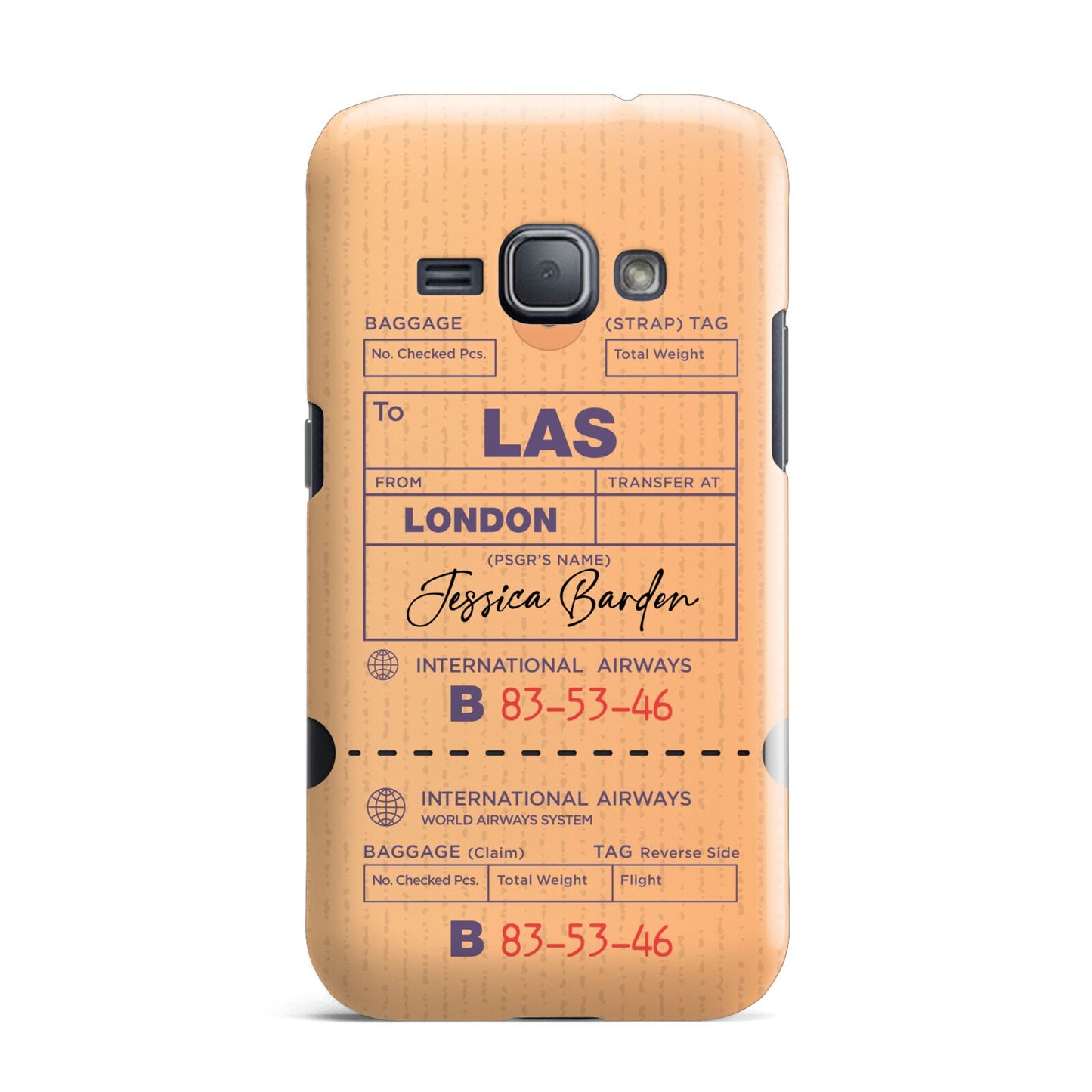 Personalised Luggage Tag Samsung Galaxy J1 2016 Case