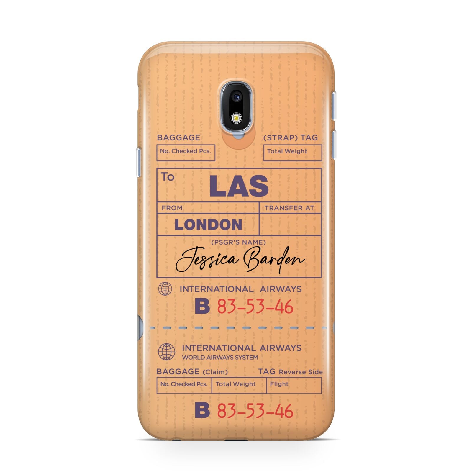 Personalised Luggage Tag Samsung Galaxy J3 2017 Case