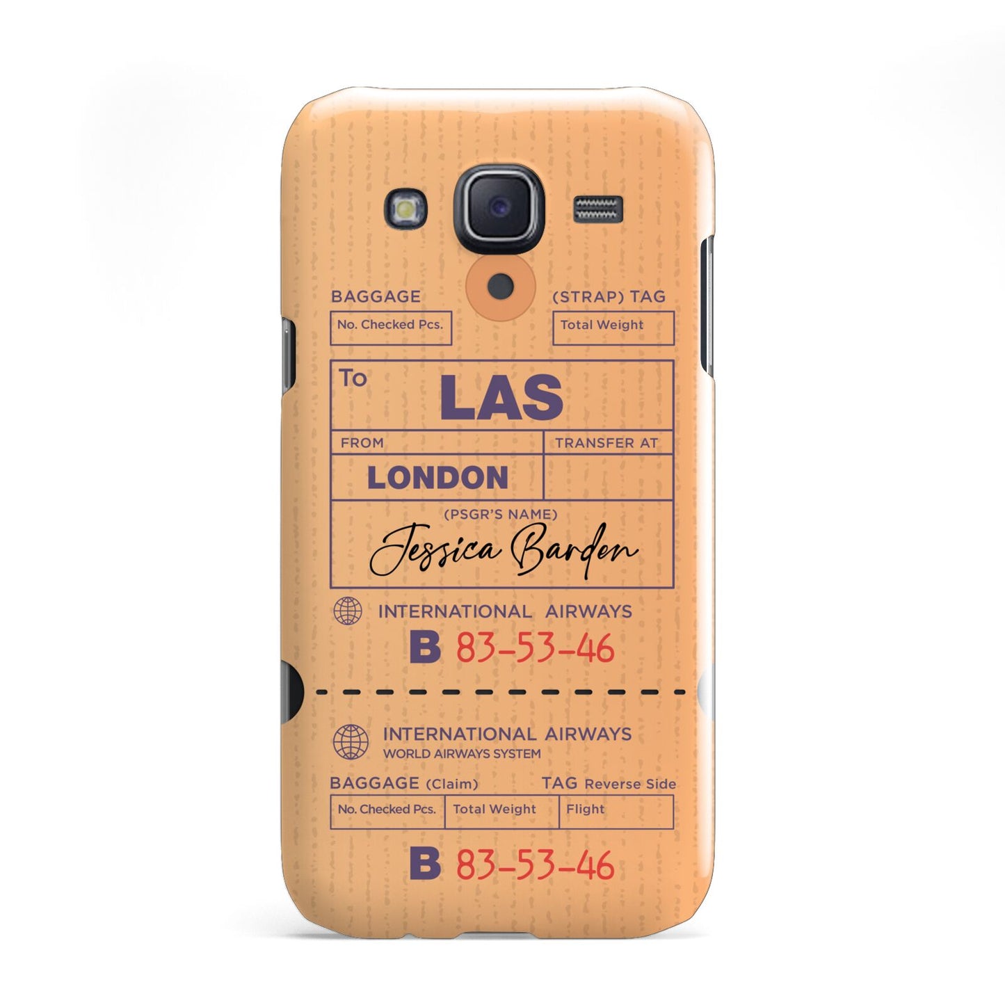 Personalised Luggage Tag Samsung Galaxy J5 Case
