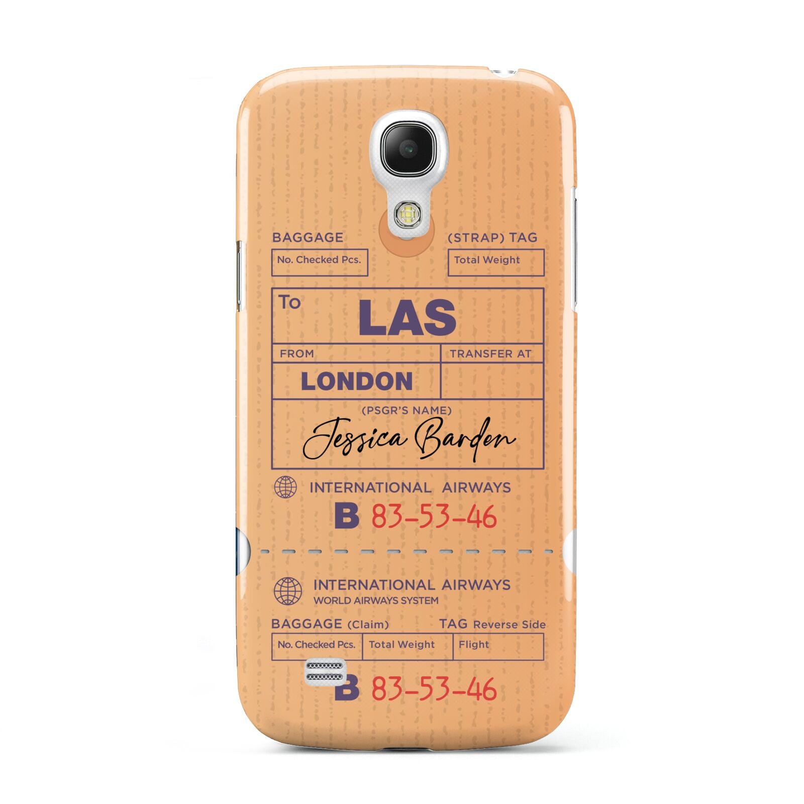 Personalised Luggage Tag Samsung Galaxy S4 Mini Case