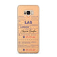 Personalised Luggage Tag Samsung Galaxy S8 Plus Case