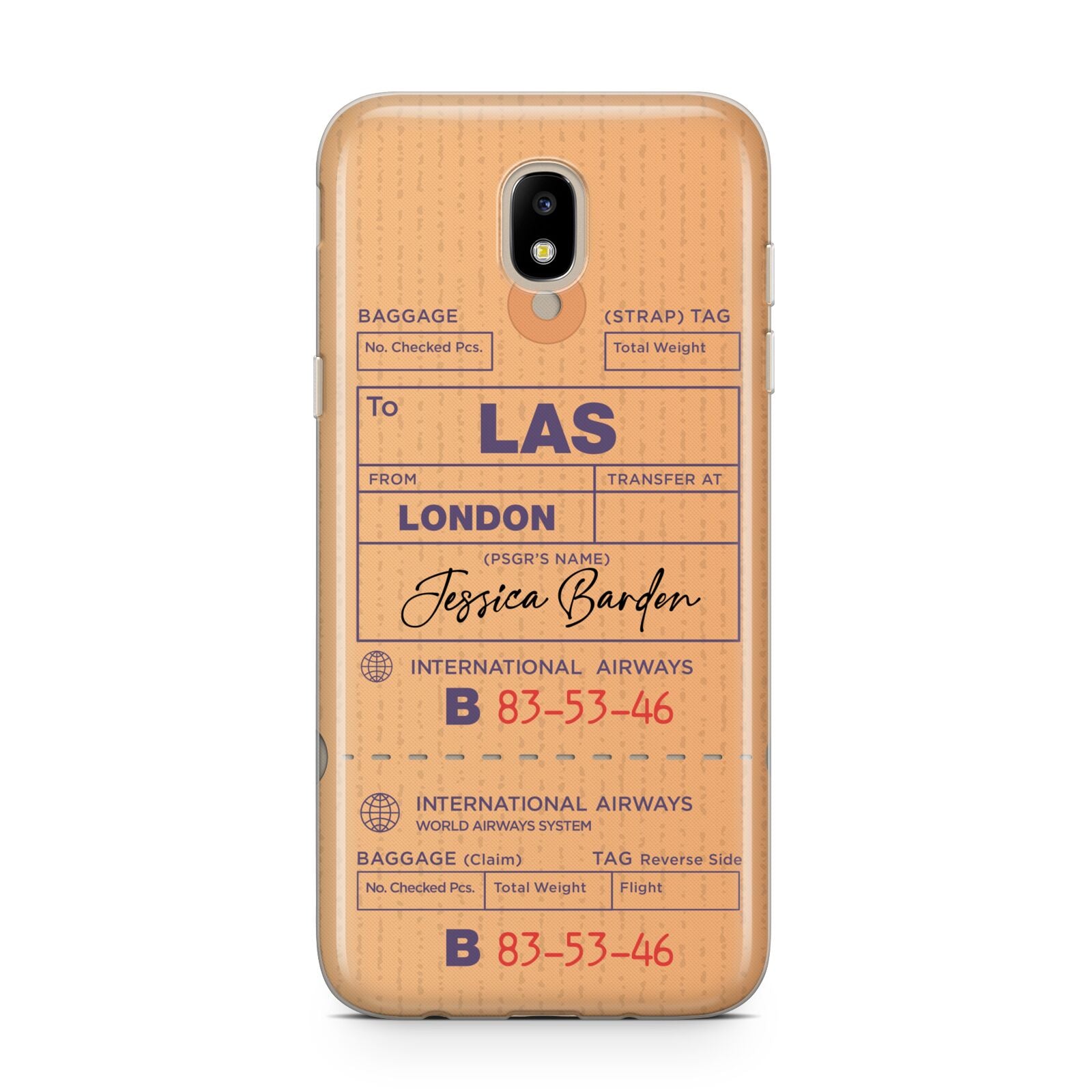 Personalised Luggage Tag Samsung J5 2017 Case