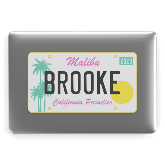 Personalised Malibu License Plate Apple MacBook Case