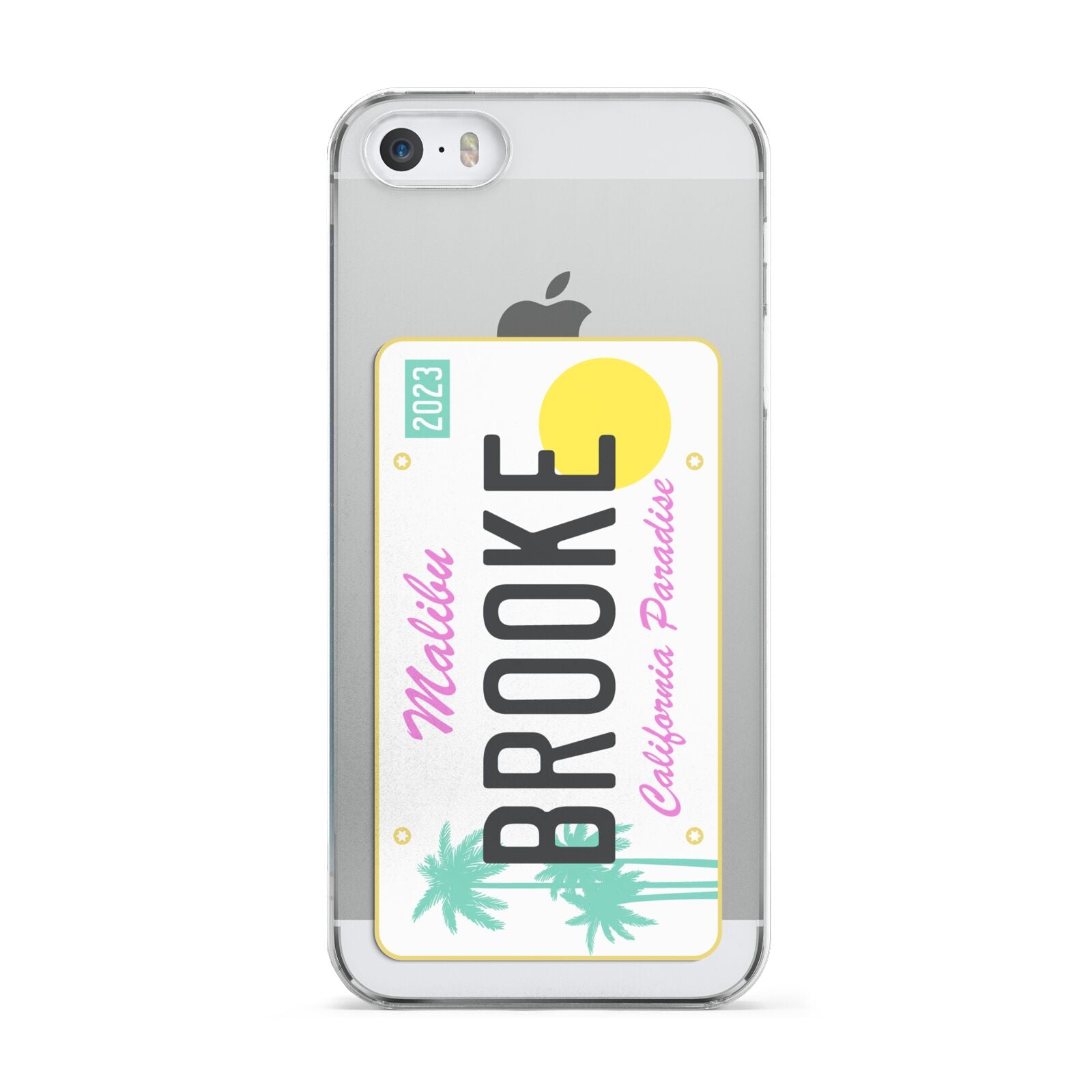 Personalised Malibu License Plate Apple iPhone 5 Case