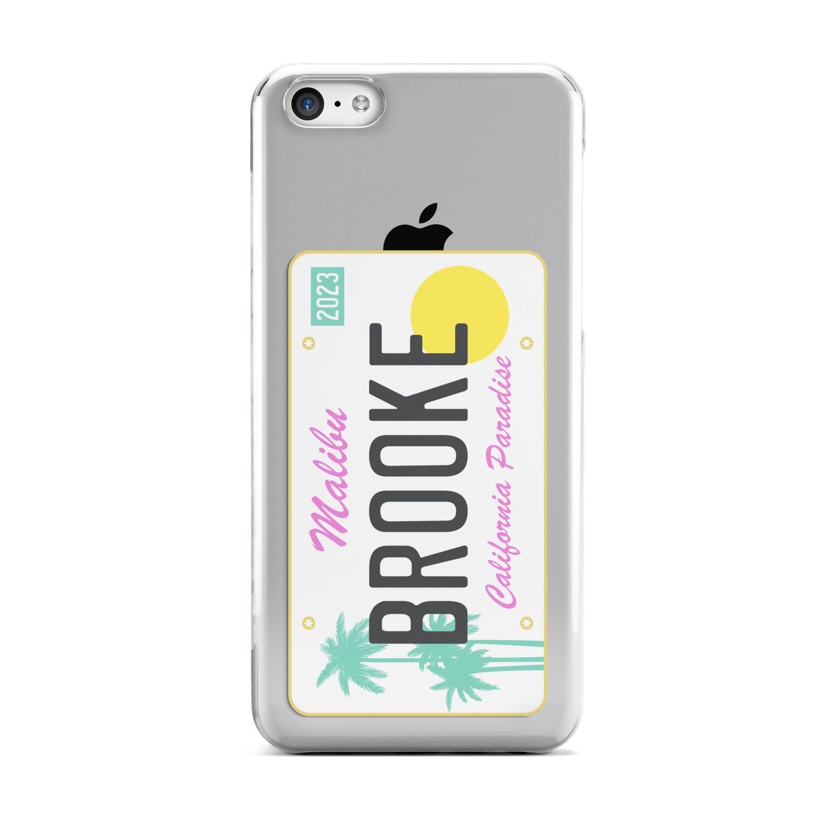 Personalised Malibu License Plate Apple iPhone 5c Case