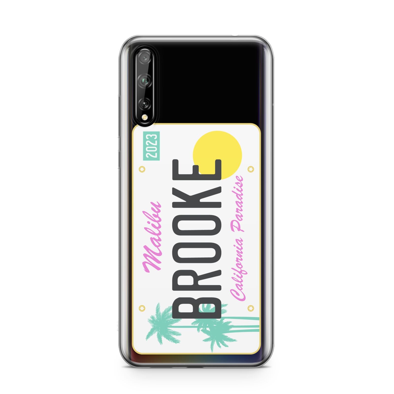 Personalised Malibu License Plate Huawei Enjoy 10s Phone Case