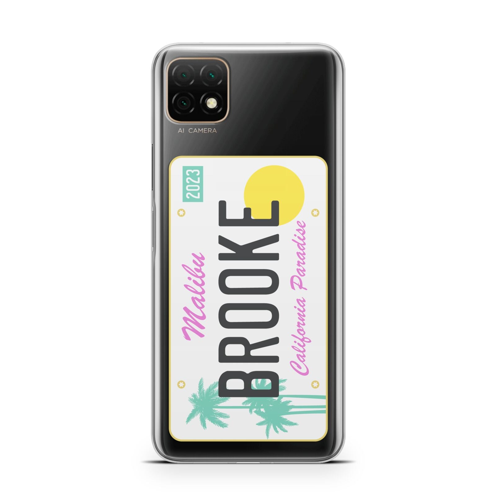 Personalised Malibu License Plate Huawei Enjoy 20 Phone Case